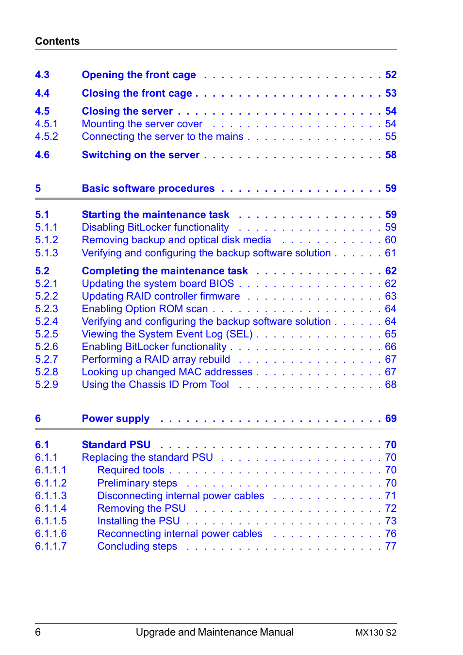 FUJITSU PRIMERGY MX130 S2 User Manual | Page 6 / 256