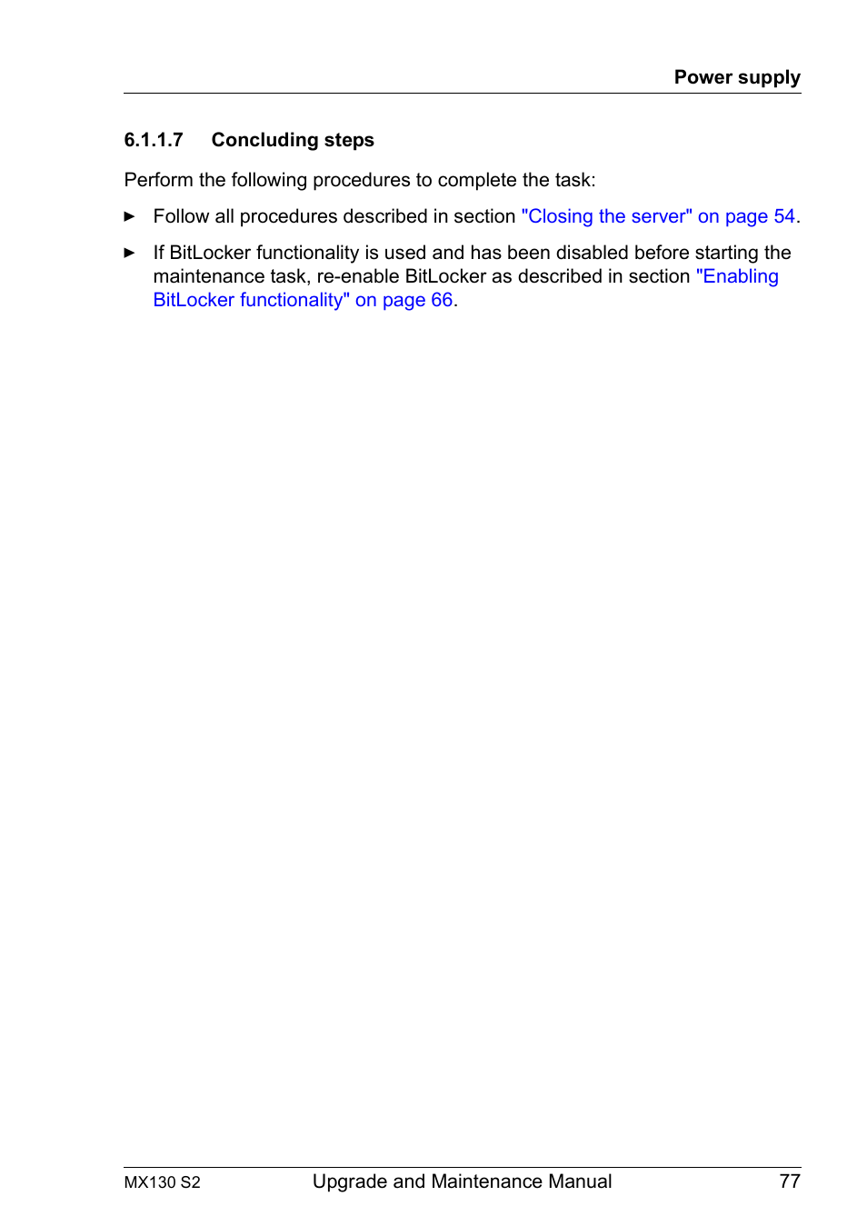 7 concluding steps, Concluding steps | FUJITSU PRIMERGY MX130 S2 User Manual | Page 77 / 256