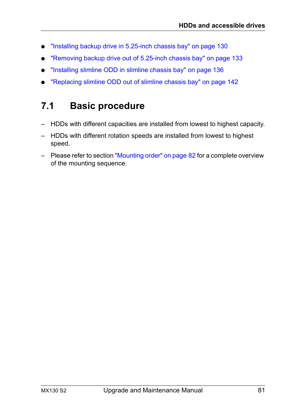 1 basic procedure, Basic procedure | FUJITSU PRIMERGY MX130 S2 User Manual | Page 81 / 256