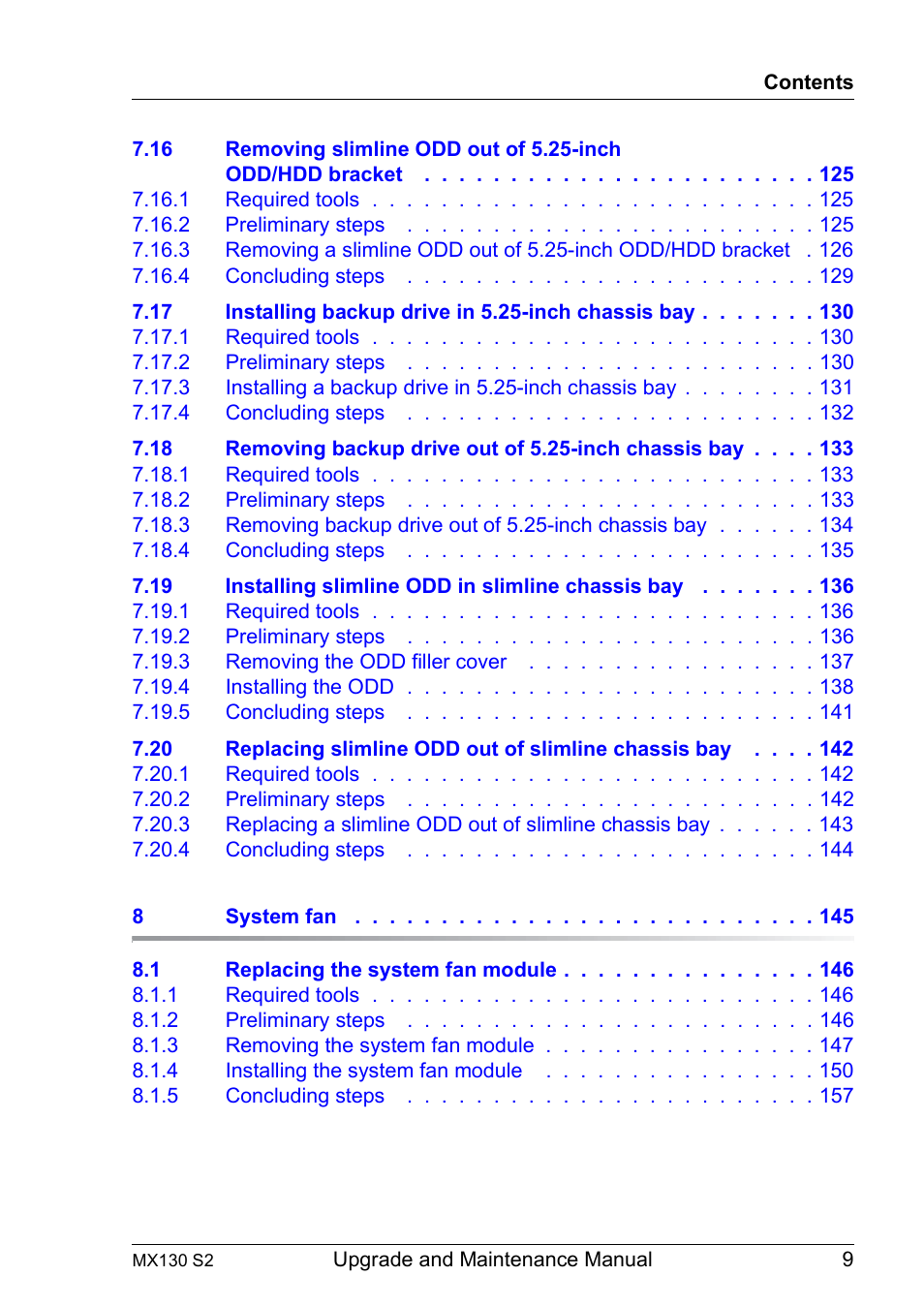 FUJITSU PRIMERGY MX130 S2 User Manual | Page 9 / 256