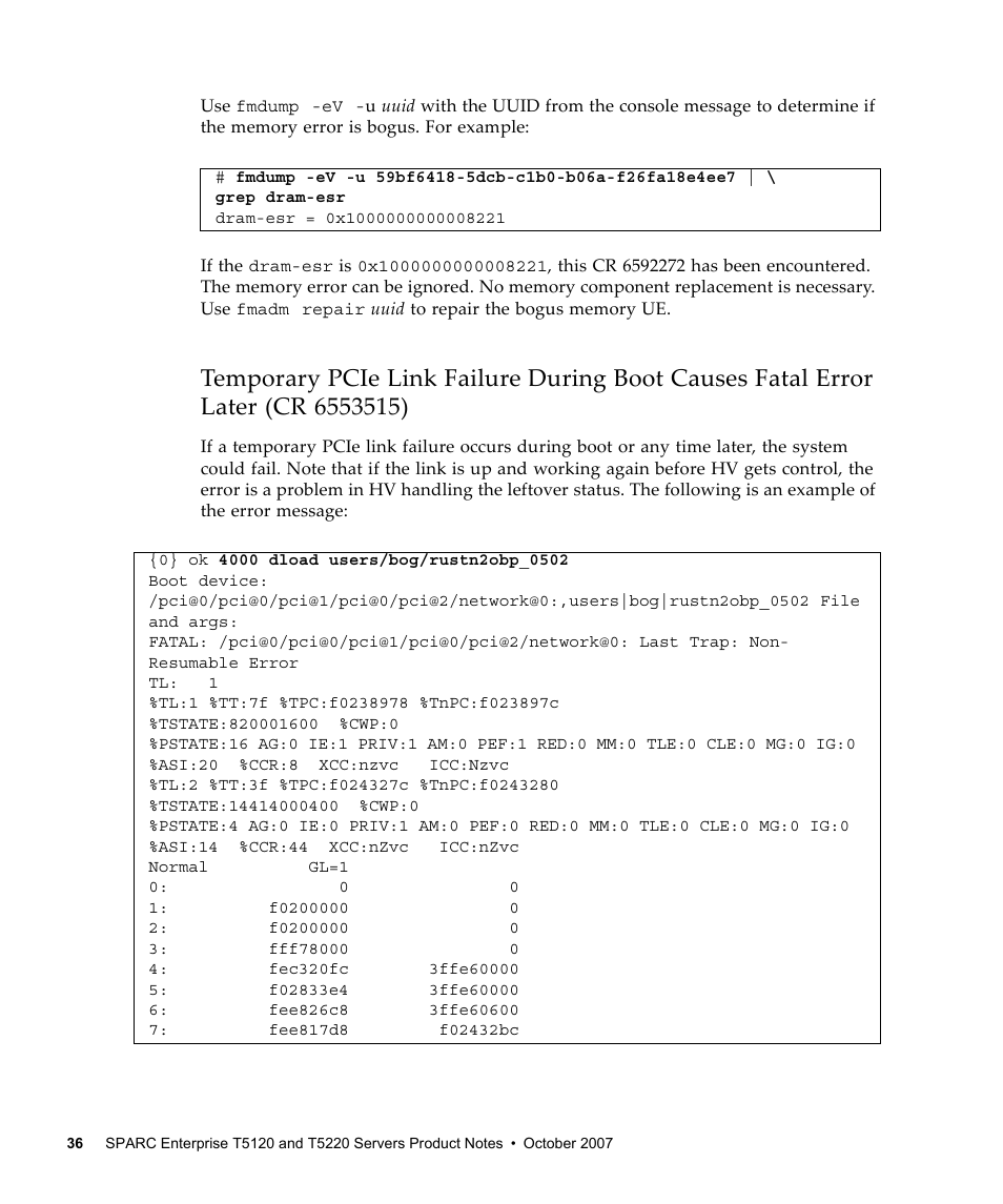 FUJITSU SPARC ENTERPRISE T5120 User Manual | Page 46 / 58