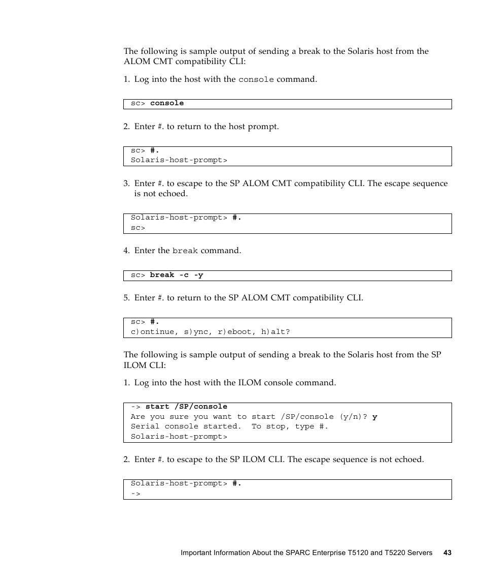 FUJITSU SPARC ENTERPRISE T5120 User Manual | Page 53 / 58