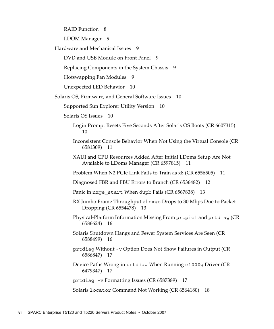 FUJITSU SPARC ENTERPRISE T5120 User Manual | Page 6 / 58