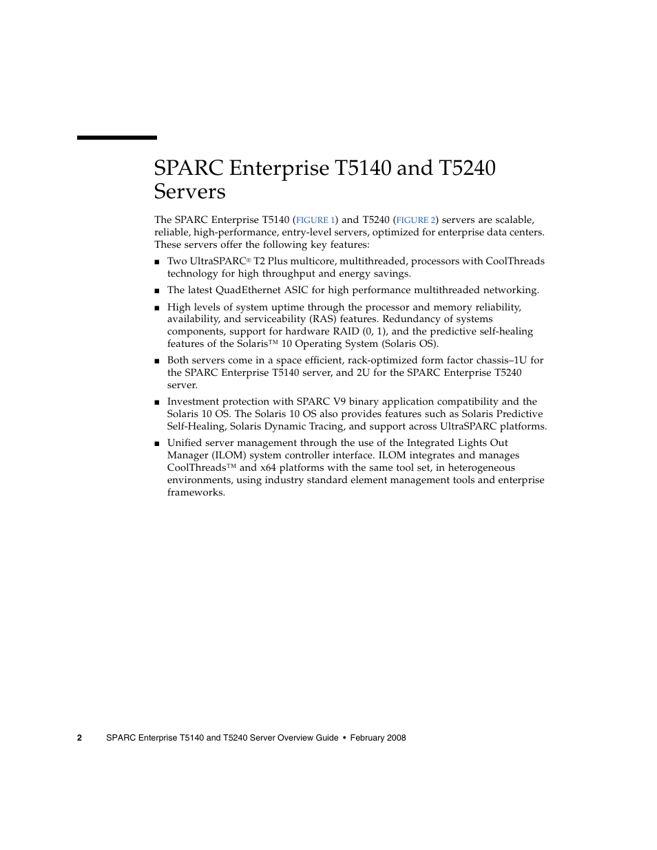 Sparc enterprise t5140 and t5240 servers | FUJITSU T5240 User Manual | Page 16 / 28
