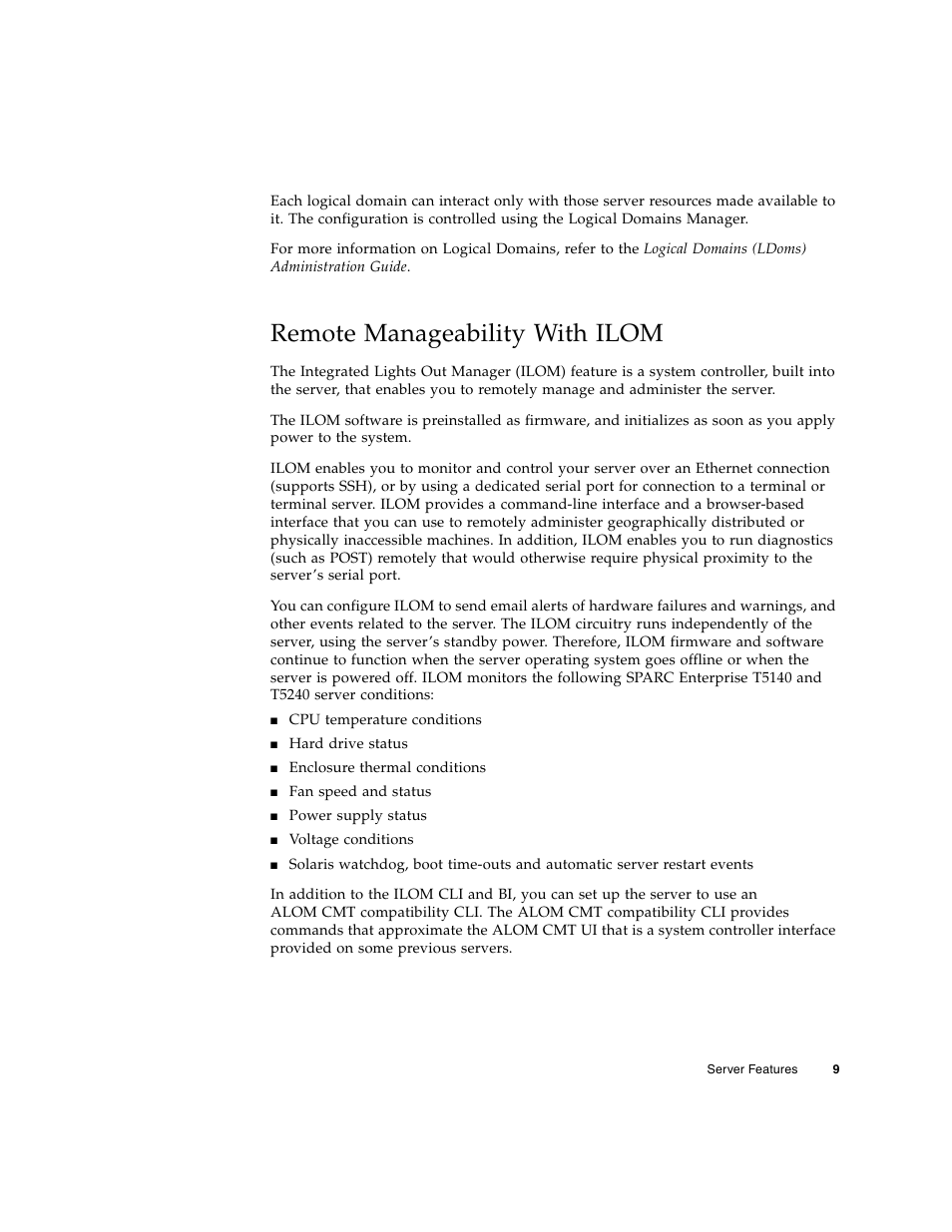 Remote manageability with ilom | FUJITSU T5240 User Manual | Page 23 / 28