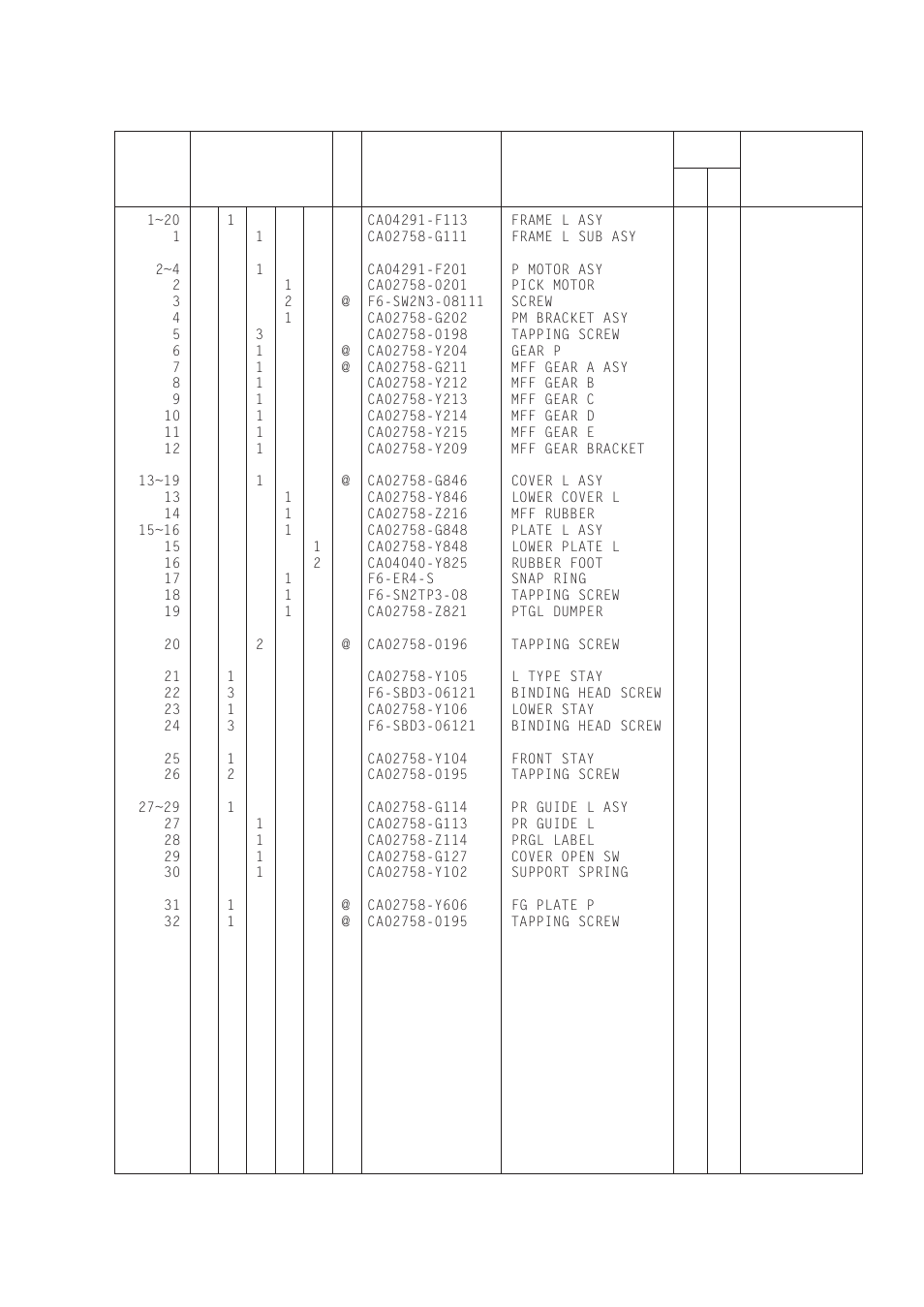 5 printer mecha unit 2-1 | FUJITSU 16ADV User Manual | Page 23 / 39