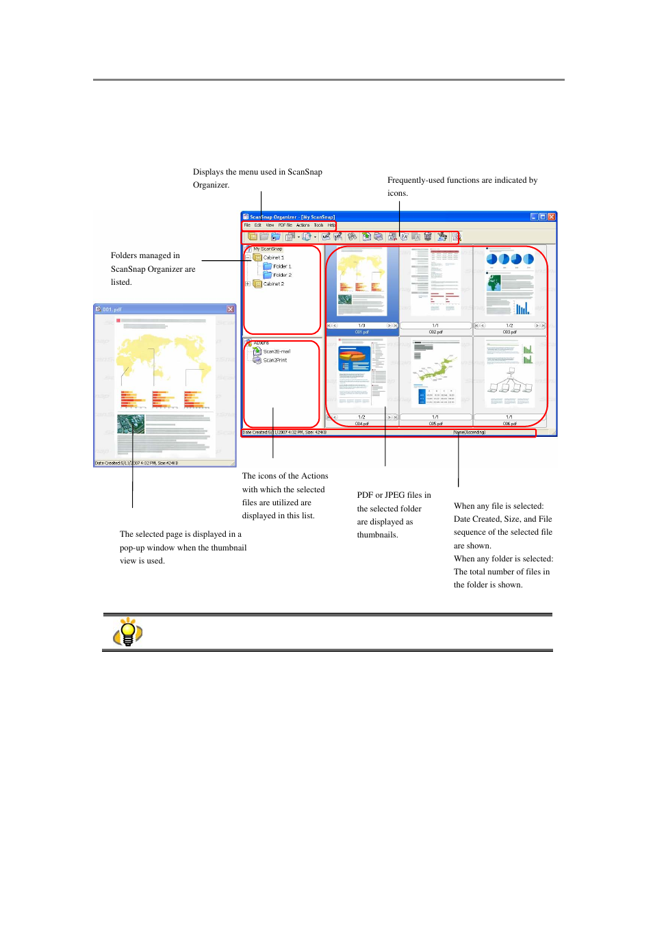 Thumbnail view | FUJITSU SCANSNAP P2WW-2301-01ENZ0 User Manual | Page 11 / 90