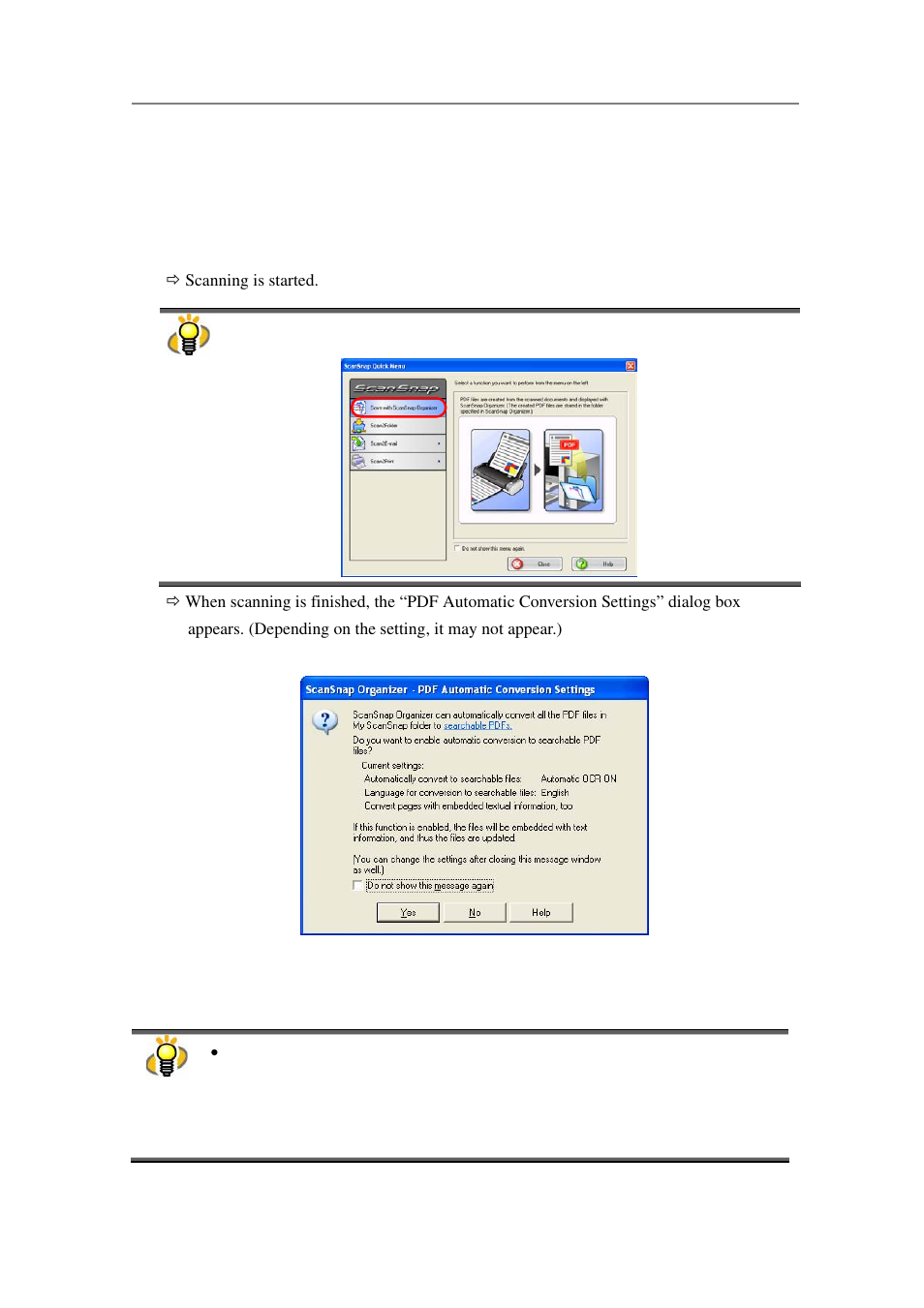 Scanning | FUJITSU SCANSNAP P2WW-2301-01ENZ0 User Manual | Page 39 / 90