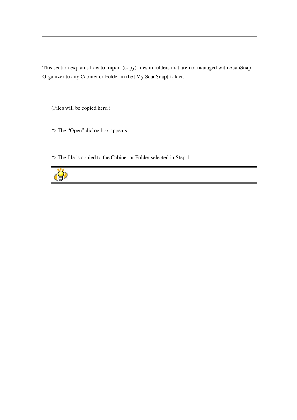 Importing files | FUJITSU SCANSNAP P2WW-2301-01ENZ0 User Manual | Page 62 / 90