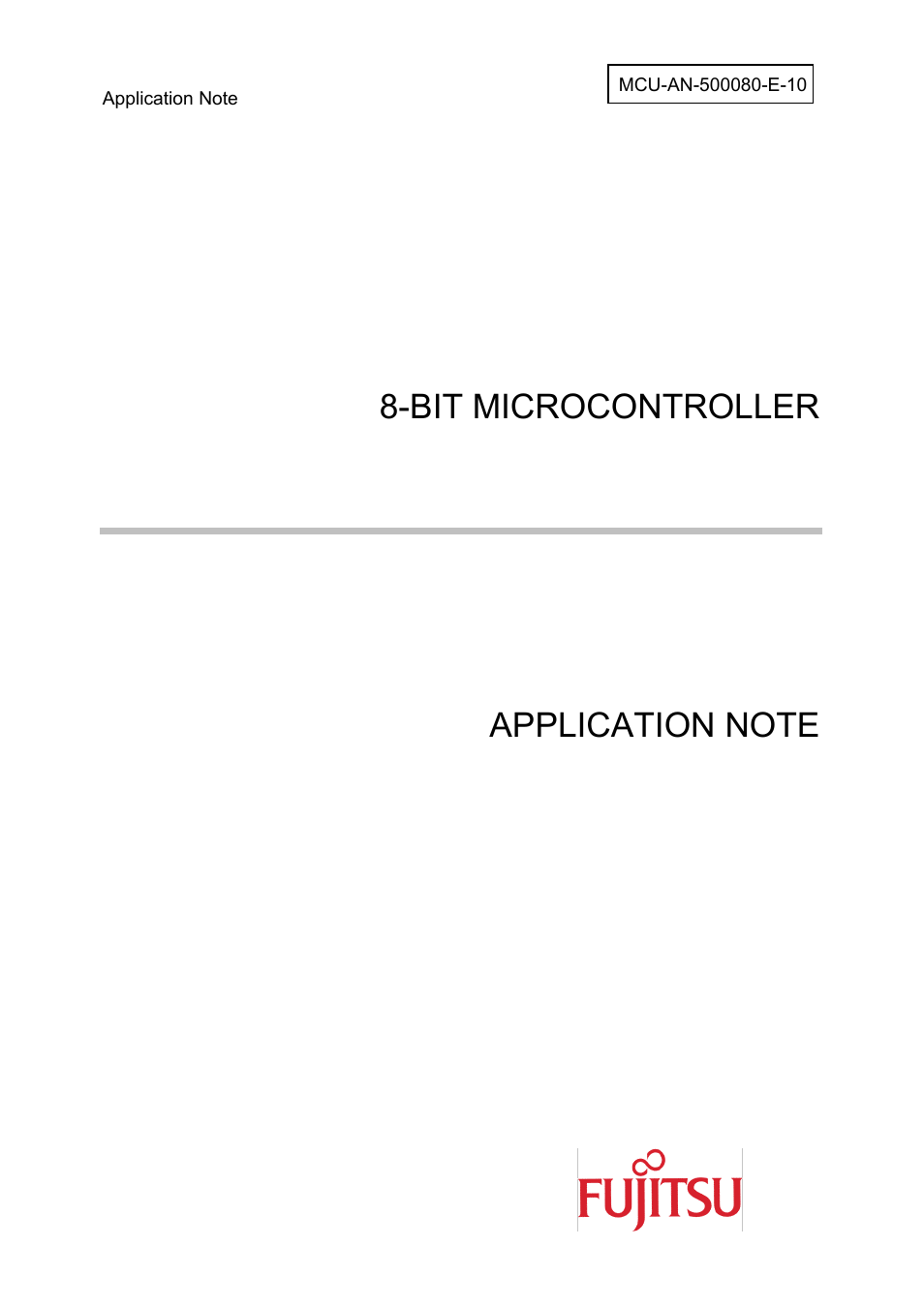 FUJITSU MB95F430 User Manual | 18 pages