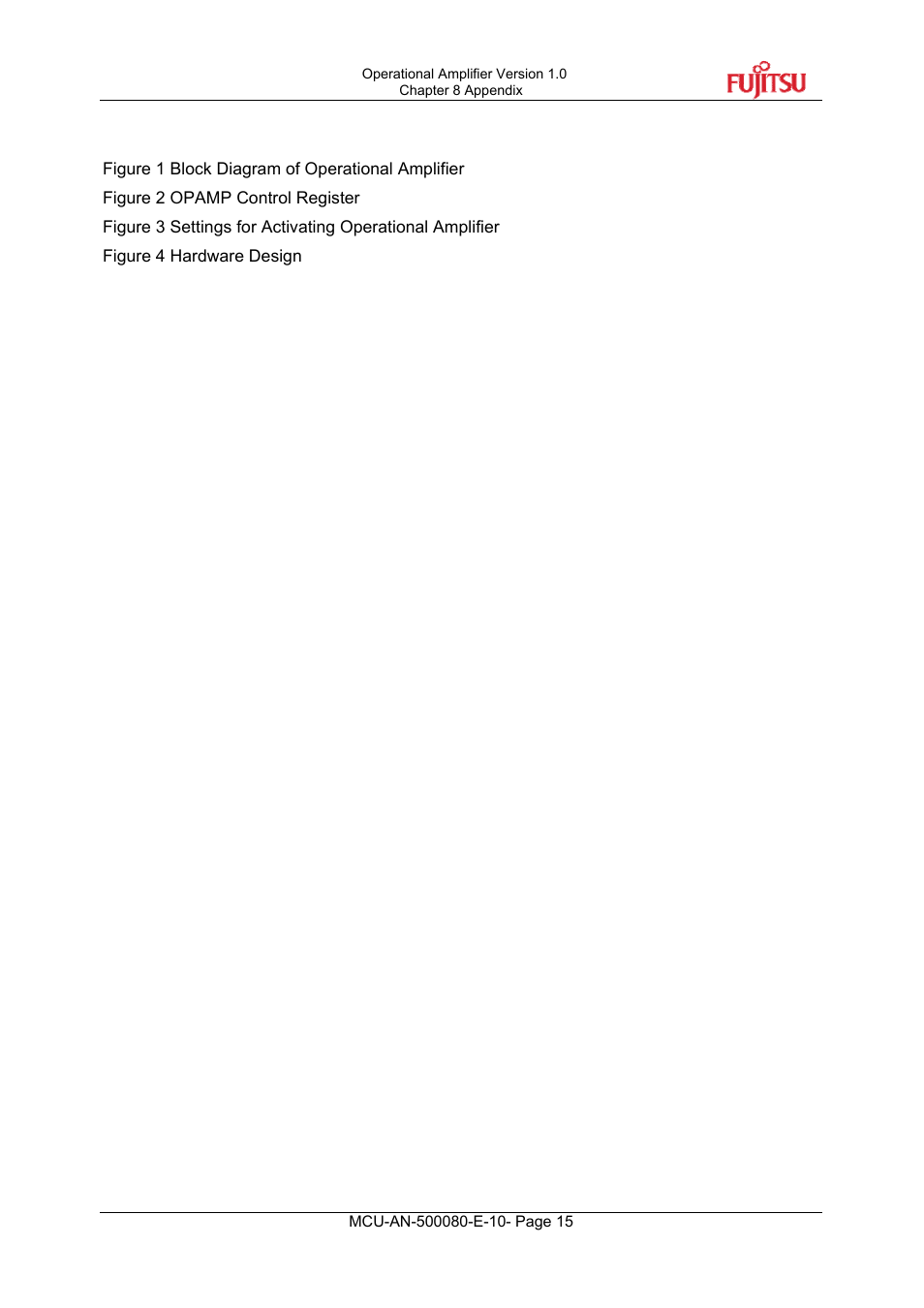 8 appendix | FUJITSU MB95F430 User Manual | Page 15 / 18