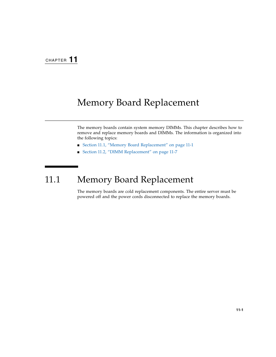 Memory board replacement, 1 memory board replacement | FUJITSU M5000 User Manual | Page 185 / 310