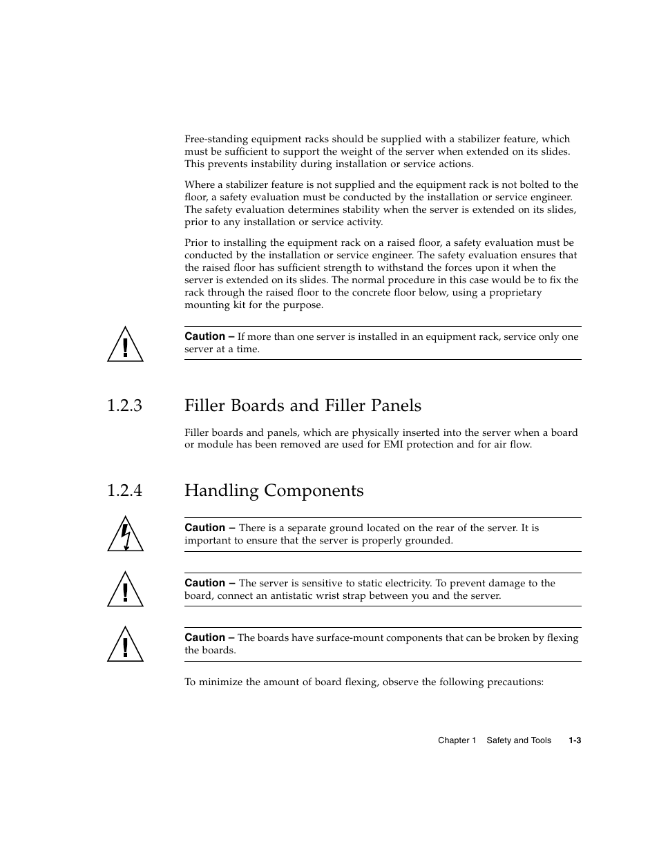 3 filler boards and filler panels, 4 handling components, Filler boards and filler panels | Handling components | FUJITSU M5000 User Manual | Page 23 / 310