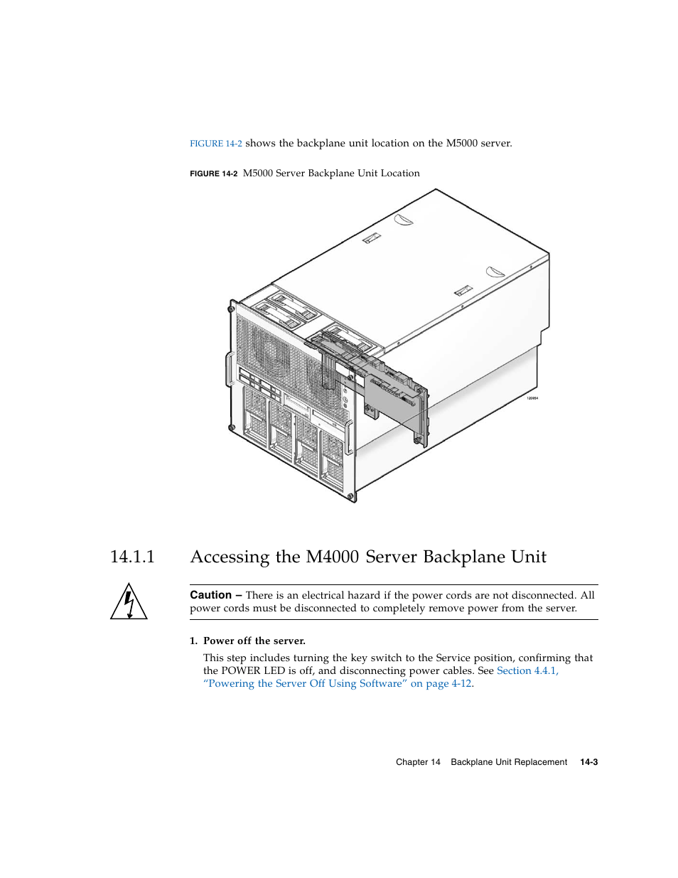 1 accessing the m4000 server backplane unit, Accessing the m4000 server backplane unit | FUJITSU M5000 User Manual | Page 237 / 310