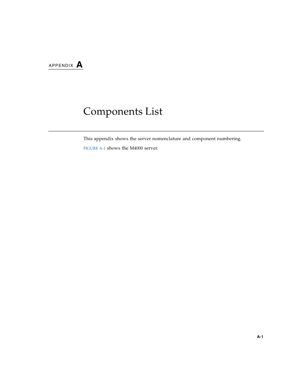 Components list, A. components list | FUJITSU M5000 User Manual | Page 257 / 310