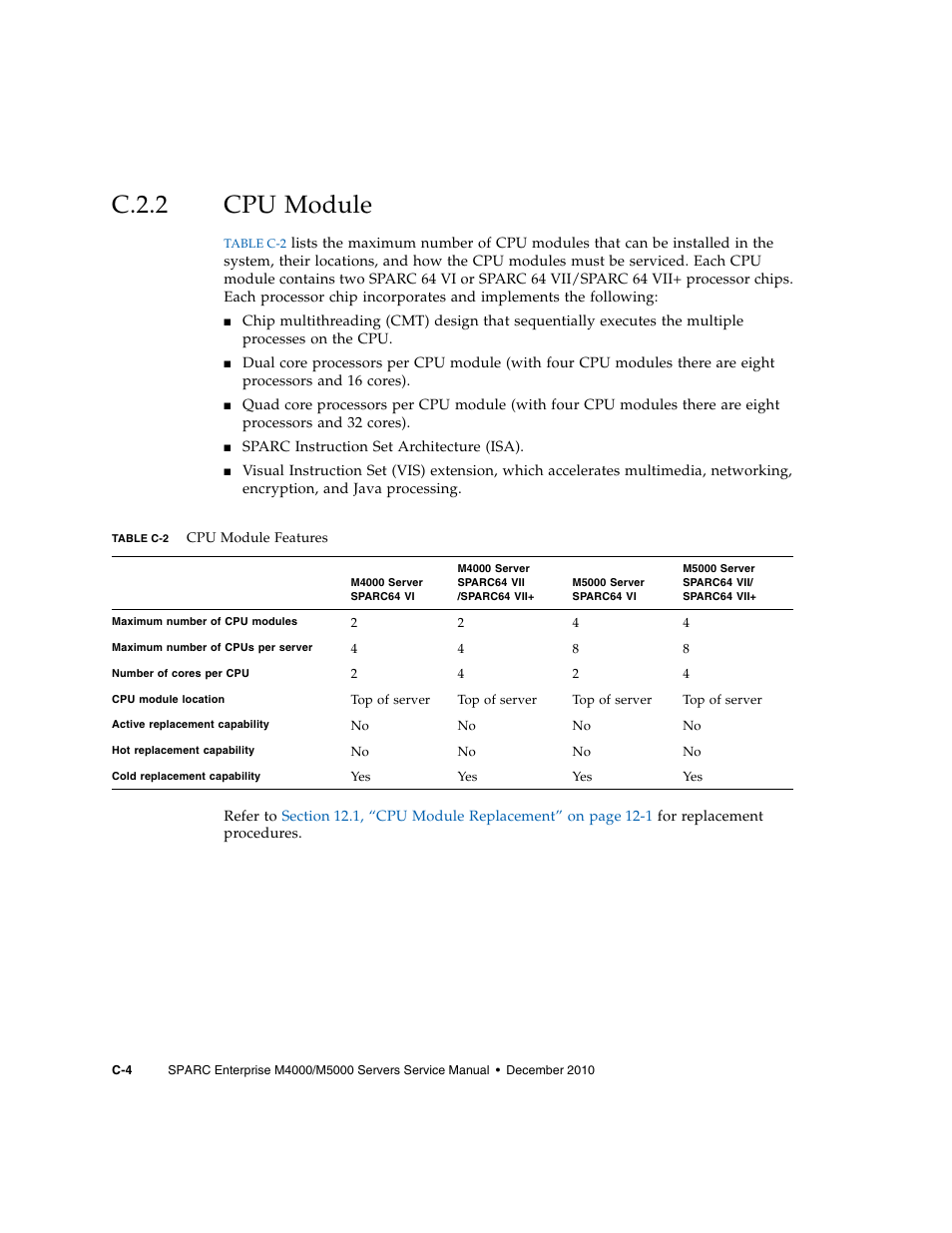 C.2.2 cpu module, C.2.2, Cpu module | FUJITSU M5000 User Manual | Page 270 / 310