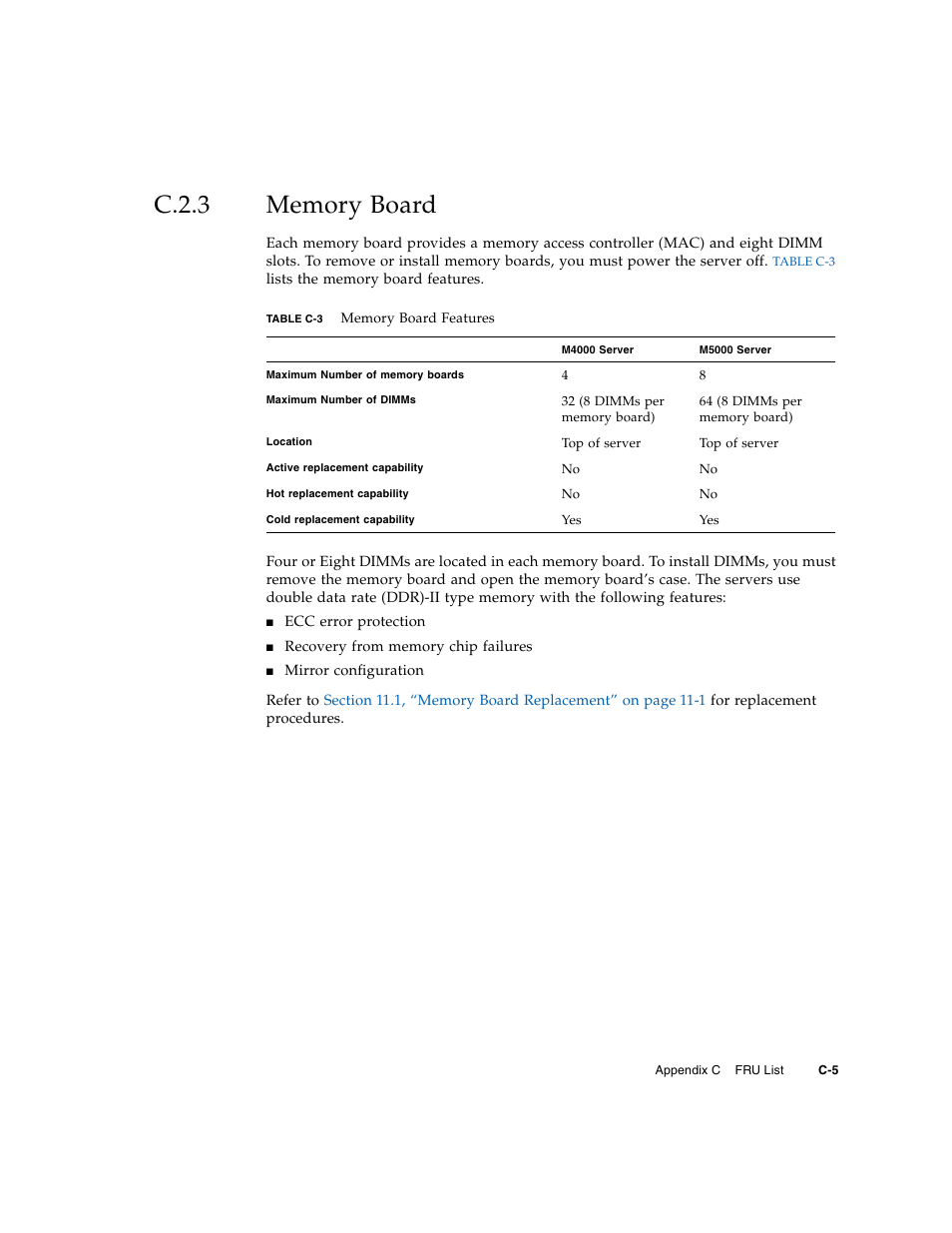 C.2.3 memory board, C.2.3, Memory board | FUJITSU M5000 User Manual | Page 271 / 310