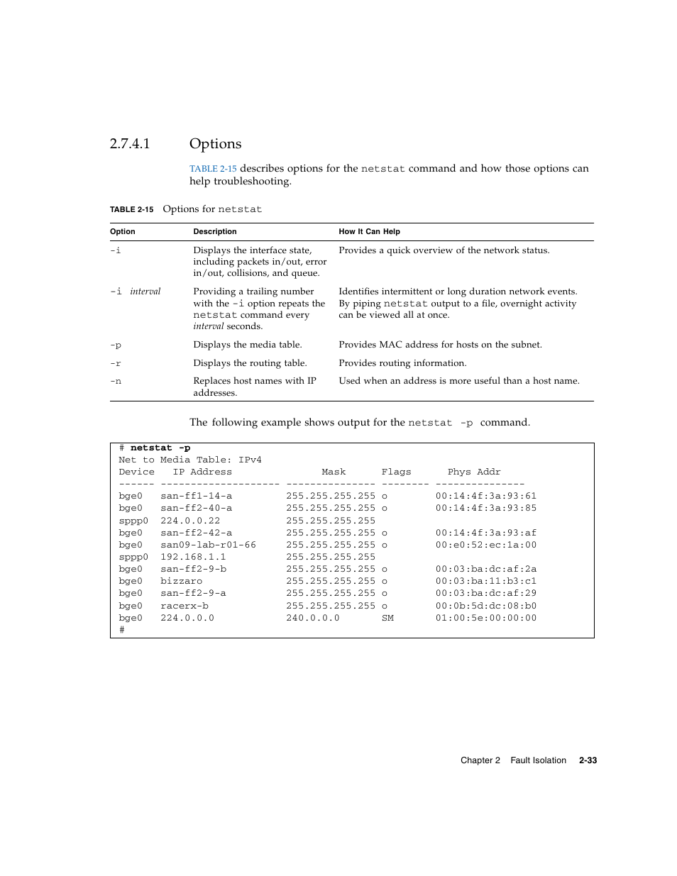 1 options, Options | FUJITSU M5000 User Manual | Page 57 / 310