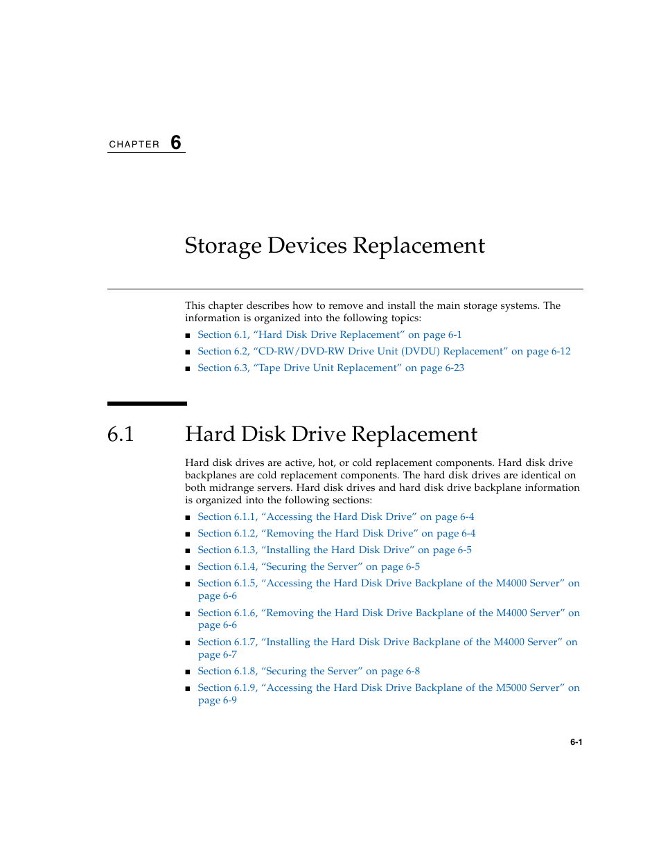 Storage devices replacement, 1 hard disk drive replacement, Hard disk drive replacement | FUJITSU M5000 User Manual | Page 93 / 310