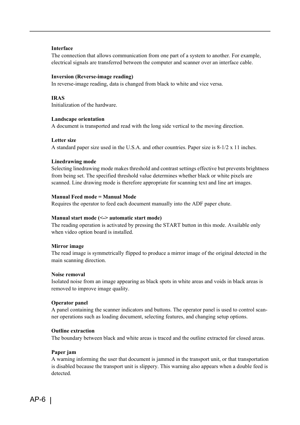 Ap-6 | FUJITSU fi-4530C User Manual | Page 126 / 132
