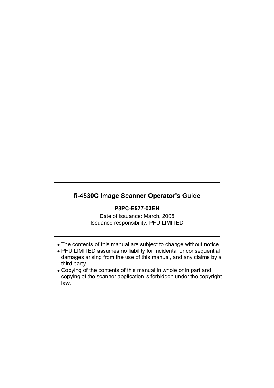 Fi-4530c image scanner operator's guide | FUJITSU fi-4530C User Manual | Page 132 / 132