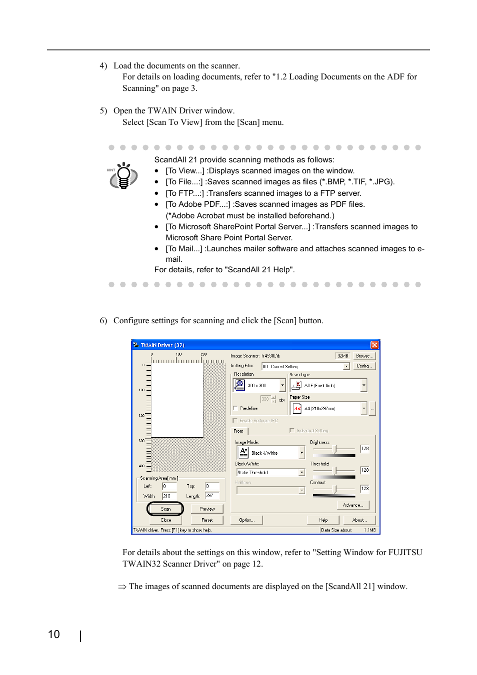 FUJITSU fi-4530C User Manual | Page 16 / 132