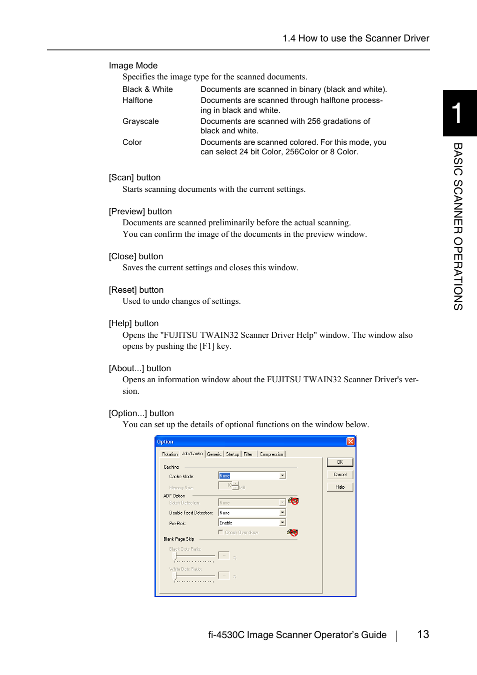 13 basic scanner operations | FUJITSU fi-4530C User Manual | Page 19 / 132