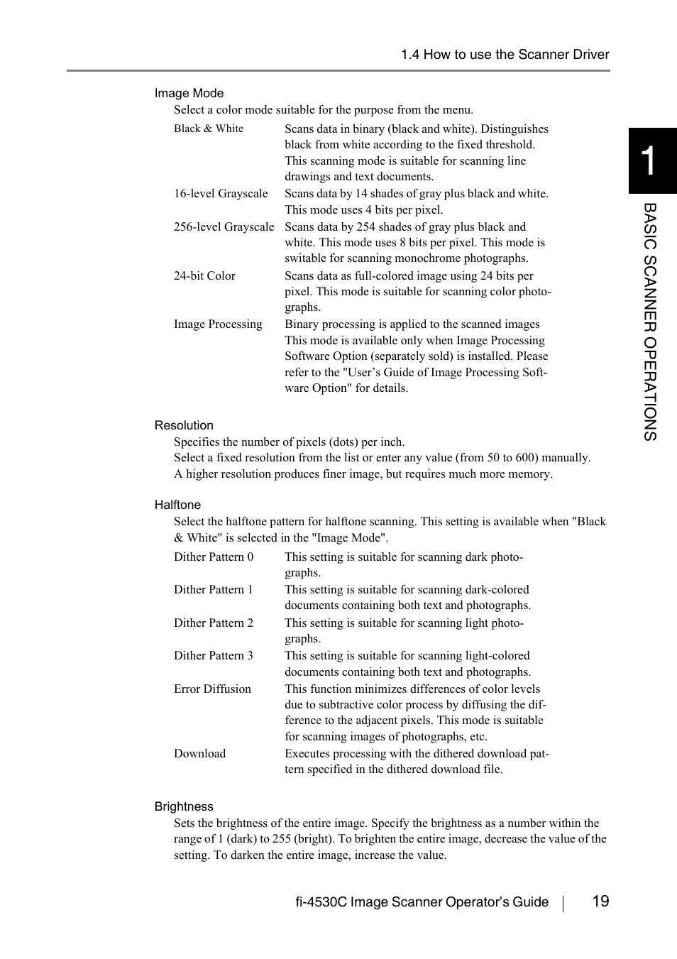 19 basic scanner operations | FUJITSU fi-4530C User Manual | Page 25 / 132
