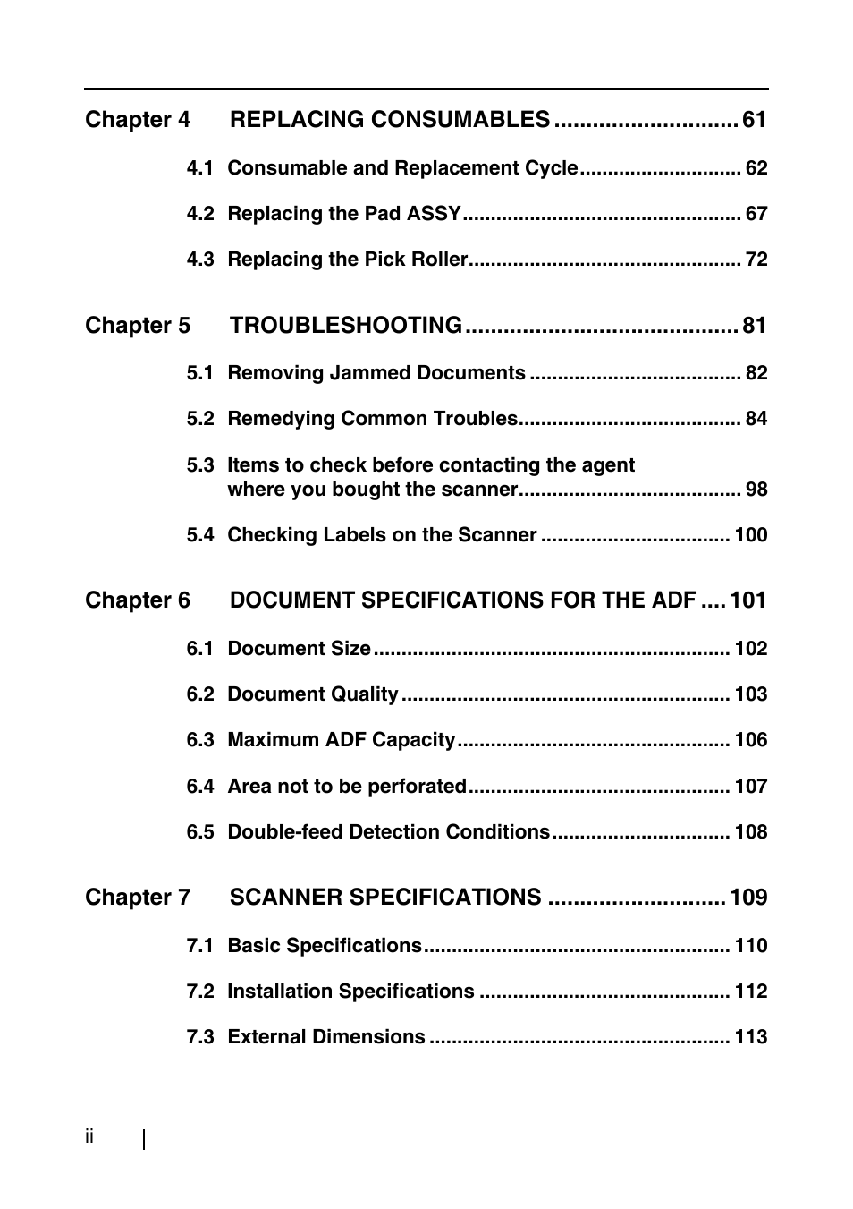 FUJITSU fi-4530C User Manual | Page 4 / 132