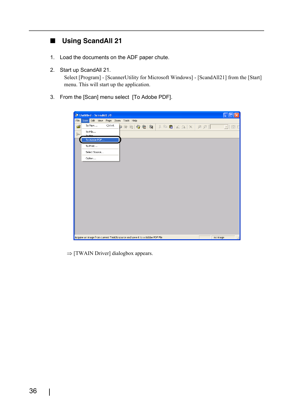 36 ■ using scandall 21 | FUJITSU fi-4530C User Manual | Page 42 / 132