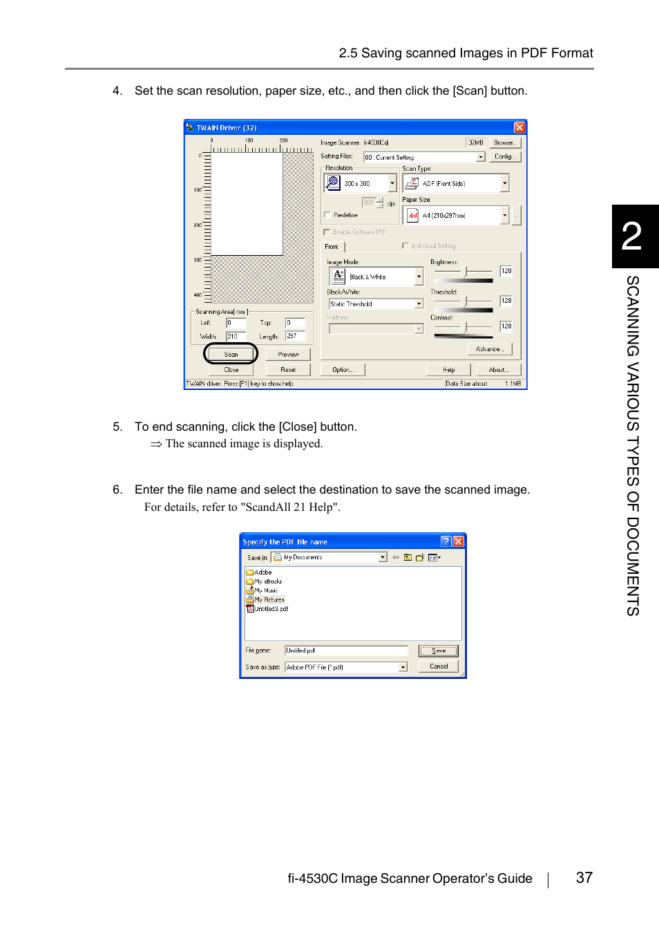 FUJITSU fi-4530C User Manual | Page 43 / 132