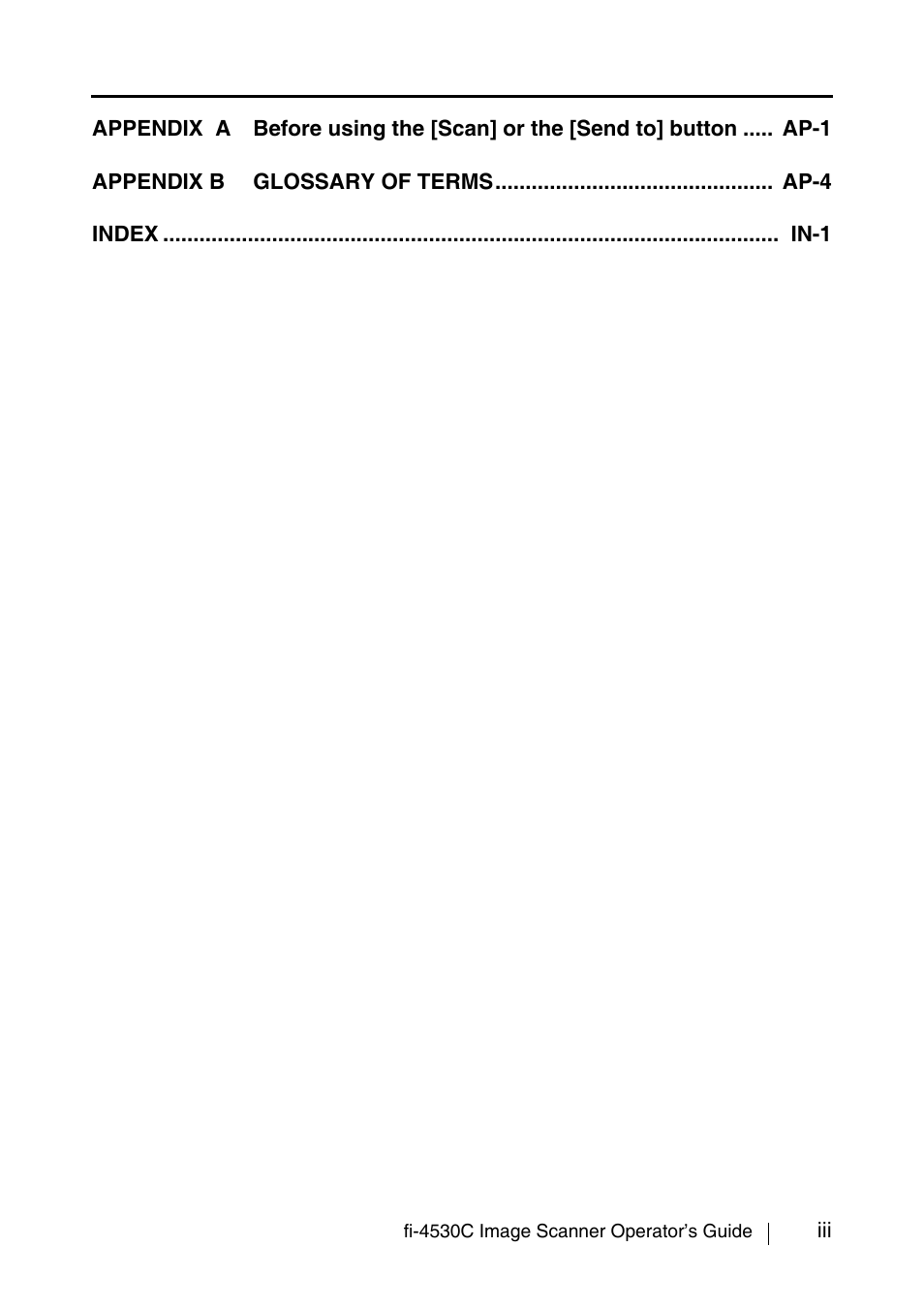 FUJITSU fi-4530C User Manual | Page 5 / 132