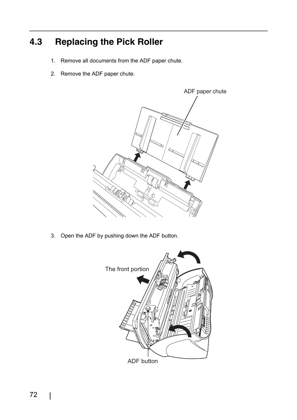 3 replacing the pick roller | FUJITSU fi-4530C User Manual | Page 78 / 132
