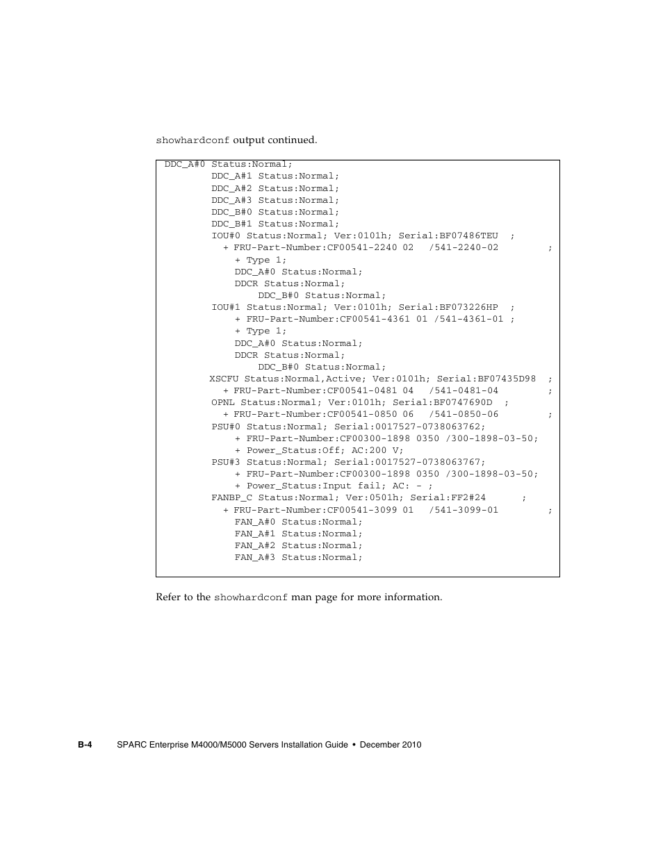 FUJITSU SPARC M4000/M5000 User Manual | Page 60 / 76