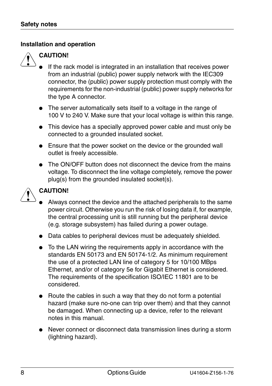 FUJITSU TX150 S3 User Manual | Page 16 / 95