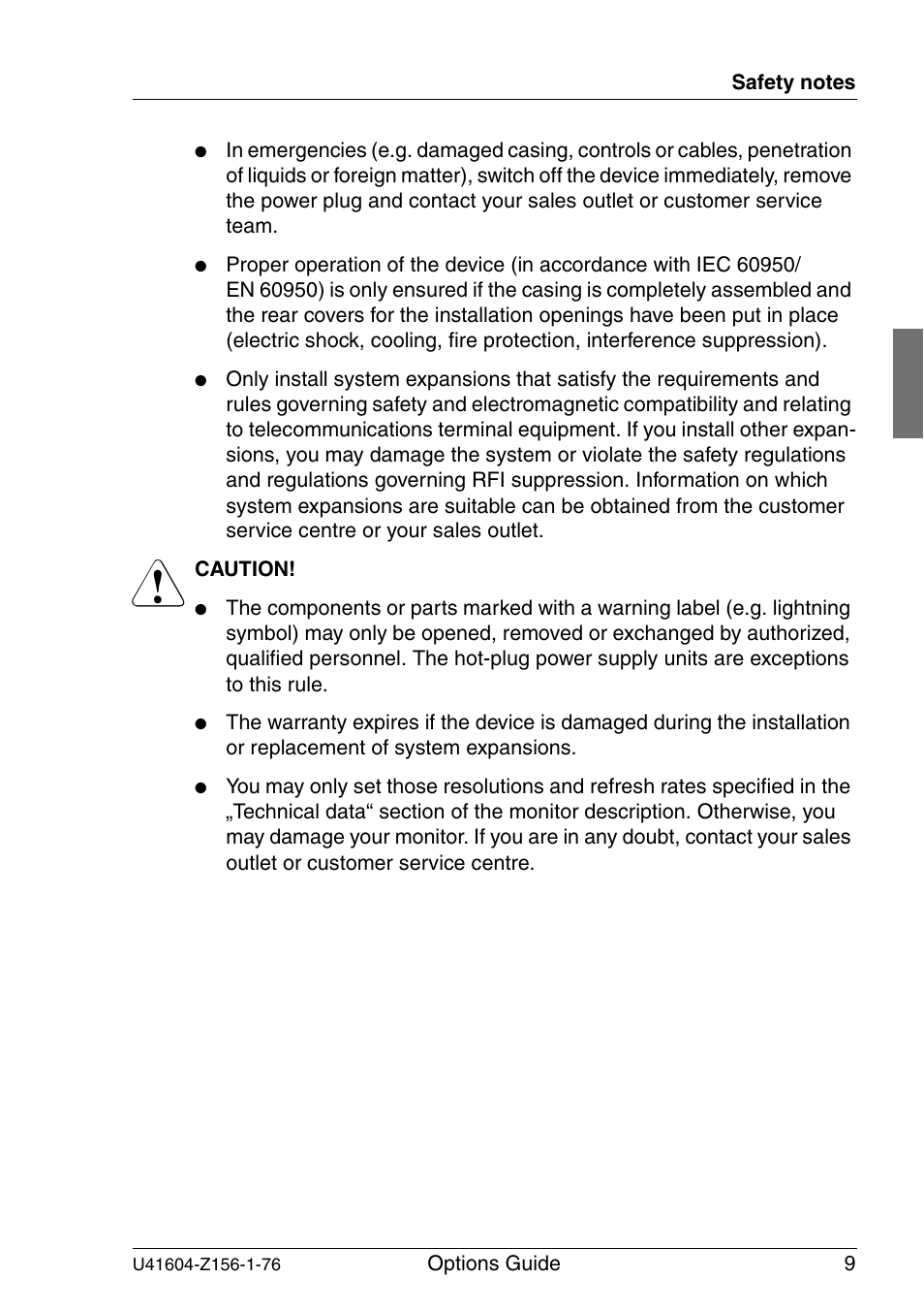FUJITSU TX150 S3 User Manual | Page 17 / 95