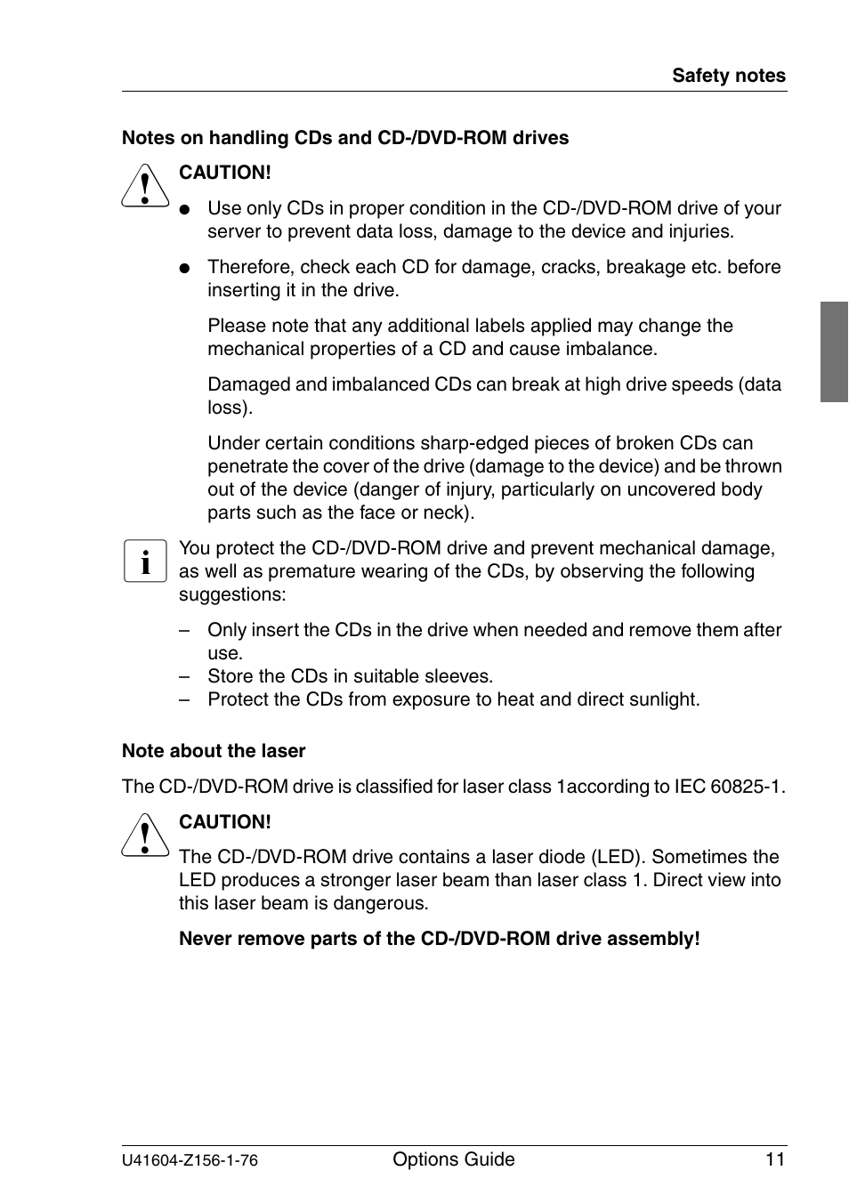 FUJITSU TX150 S3 User Manual | Page 19 / 95