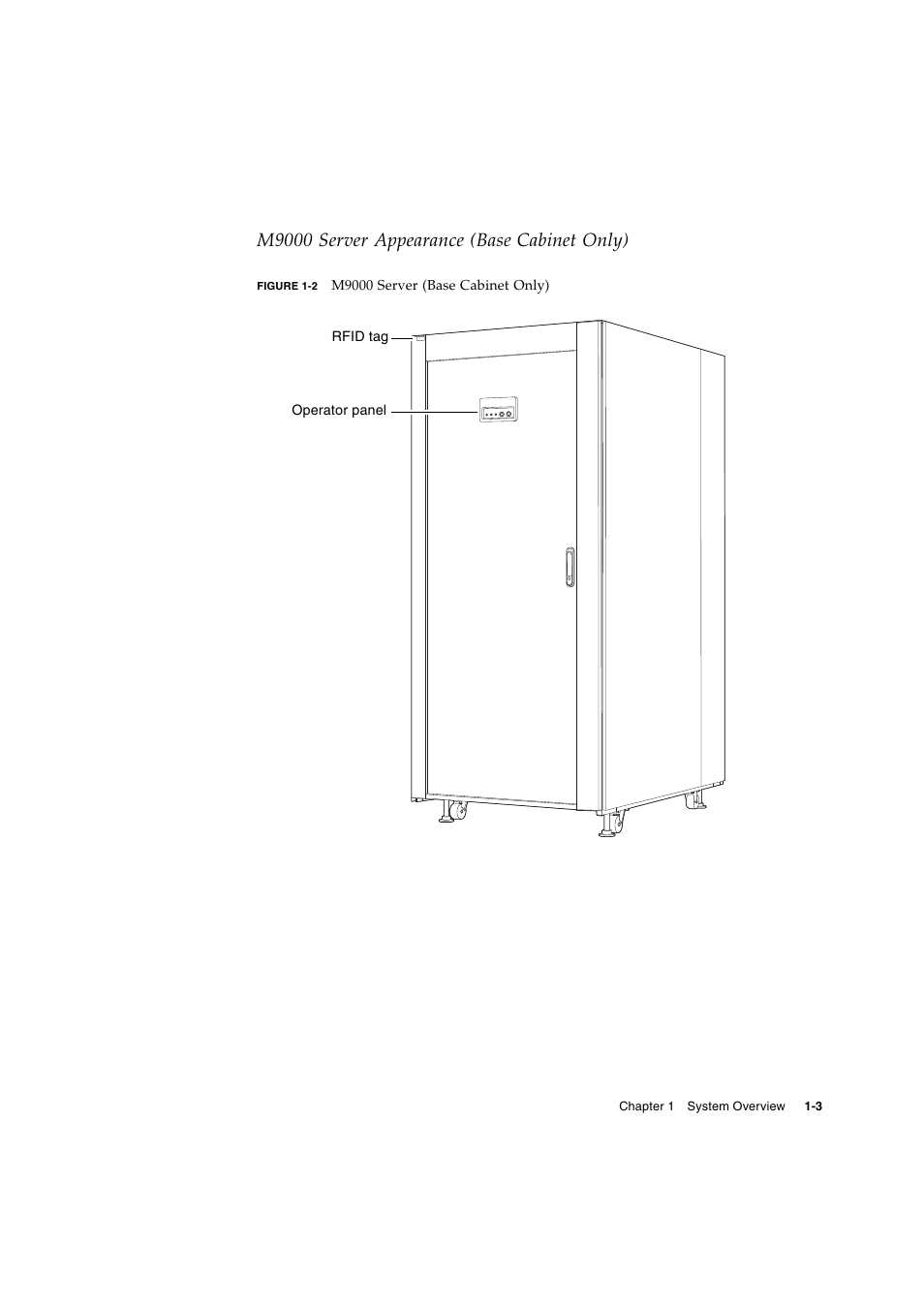 M9000 server appearance (base cabinet only) | FUJITSU SPARC ENTERPRISE SERVER M9000 User Manual | Page 15 / 64