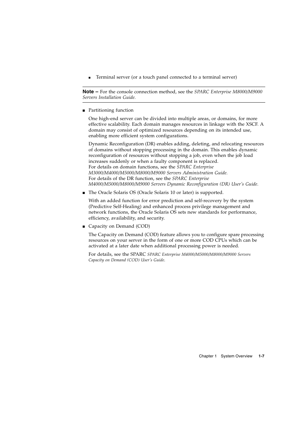 FUJITSU SPARC ENTERPRISE SERVER M9000 User Manual | Page 19 / 64