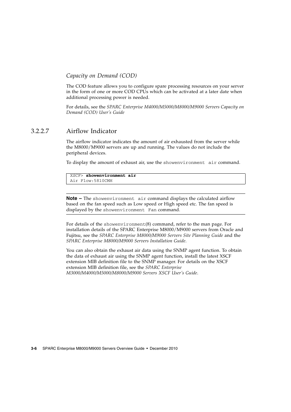 Capacity on demand (cod), 7 airflow indicator, Airflow indicator | FUJITSU SPARC ENTERPRISE SERVER M9000 User Manual | Page 62 / 64