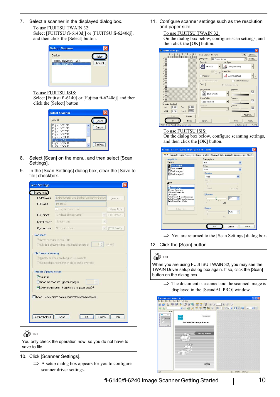 FUJITSU Fi-6240 User Manual | Page 15 / 20