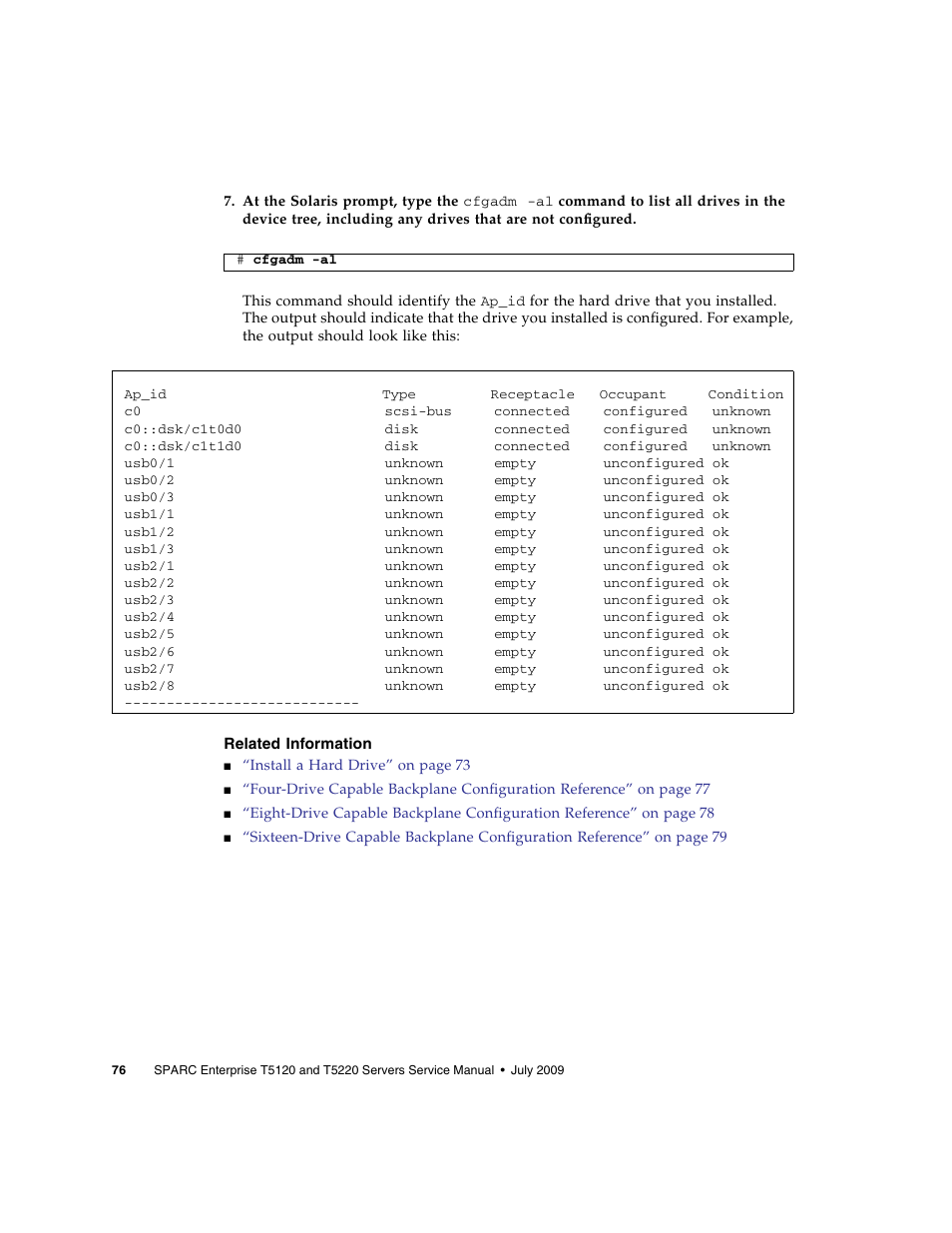 Related information | FUJITSU SPARC T5120 User Manual | Page 102 / 240