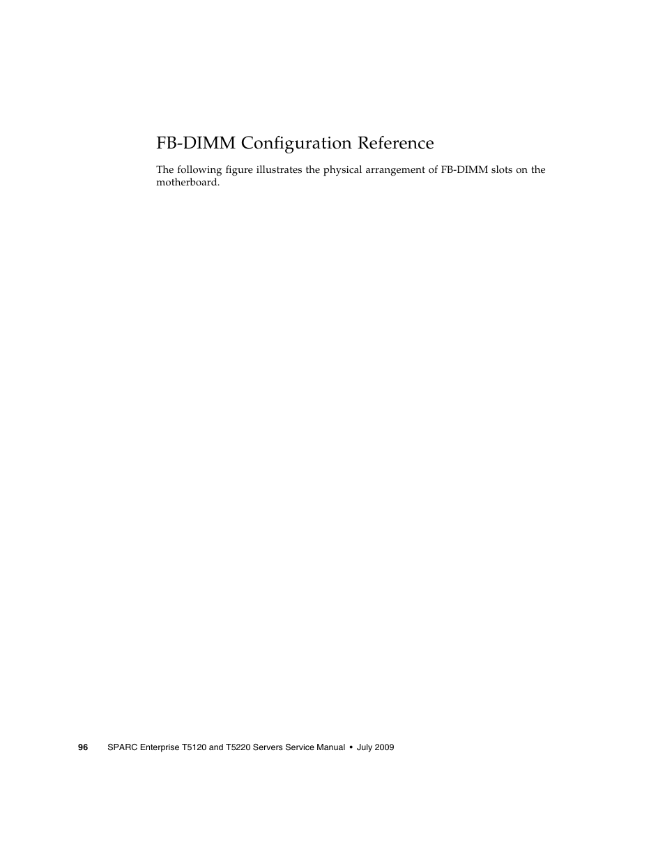 Fb-dimm configuration reference | FUJITSU SPARC T5120 User Manual | Page 122 / 240