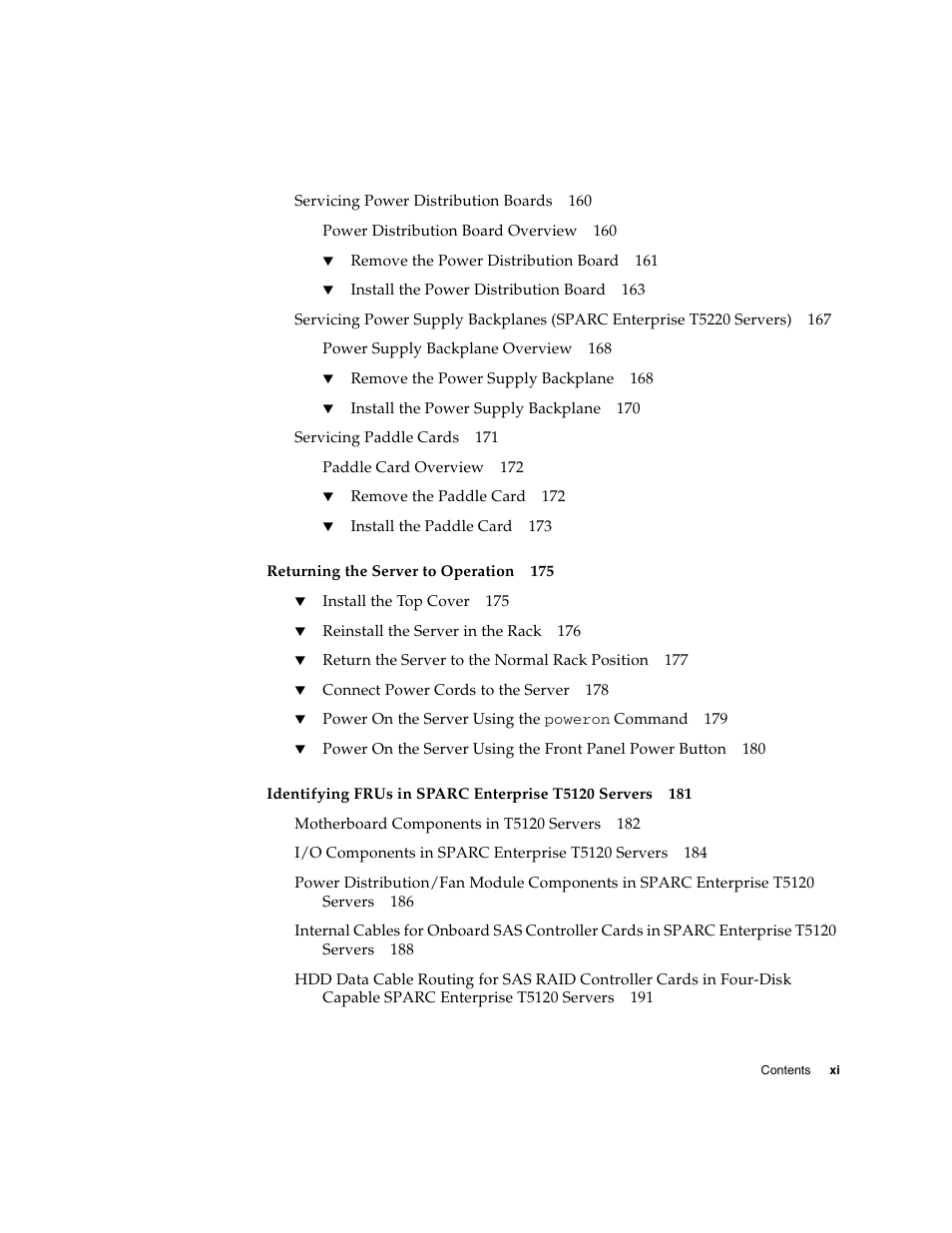 FUJITSU SPARC T5120 User Manual | Page 13 / 240