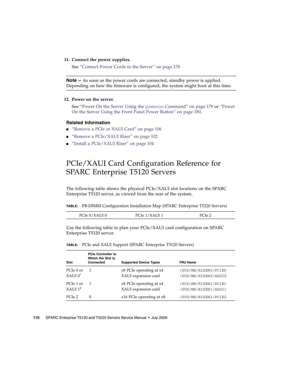 Related information, Servers | FUJITSU SPARC T5120 User Manual | Page 136 / 240