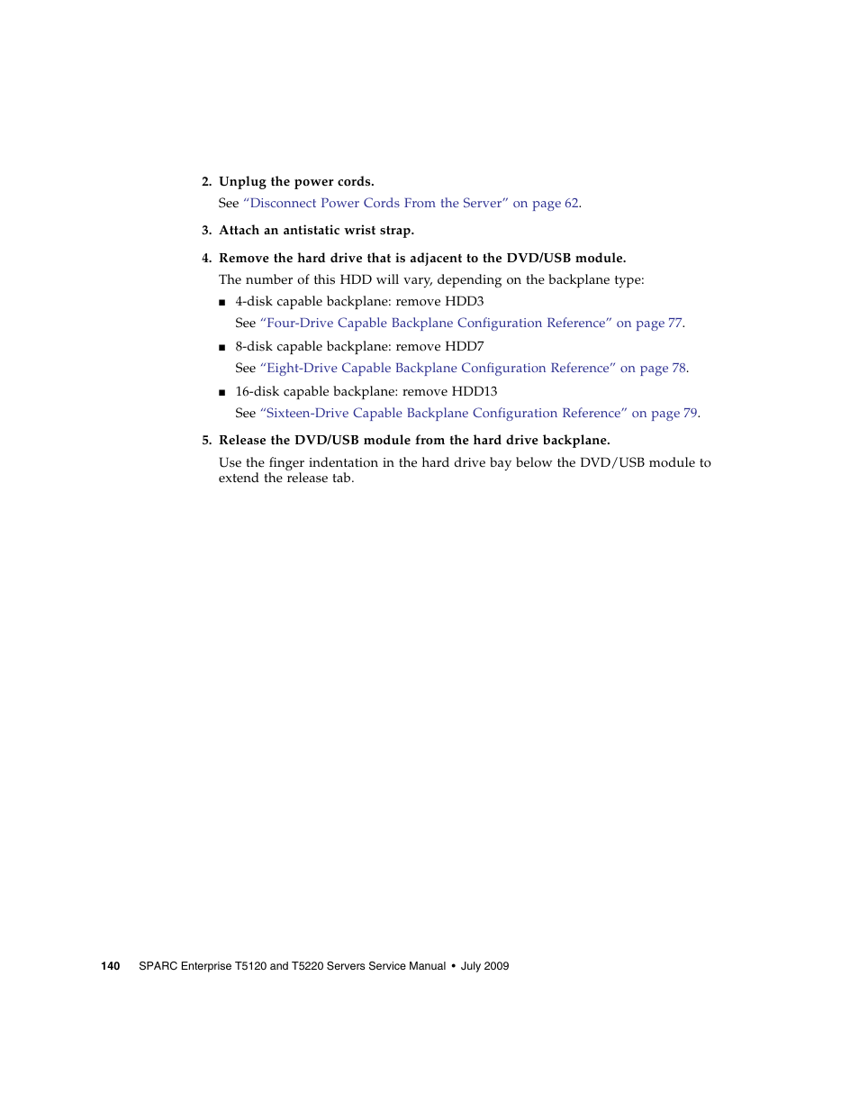 FUJITSU SPARC T5120 User Manual | Page 166 / 240
