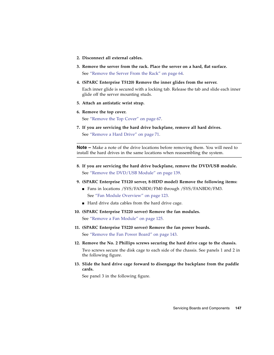 FUJITSU SPARC T5120 User Manual | Page 173 / 240