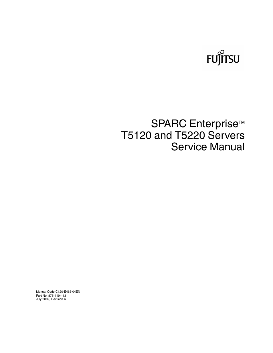 Sparc enterprise | FUJITSU SPARC T5120 User Manual | Page 3 / 240
