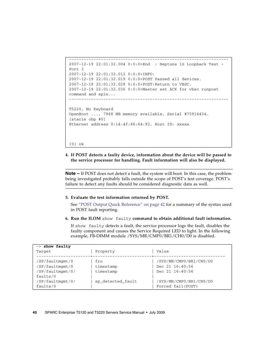 FUJITSU SPARC T5120 User Manual | Page 66 / 240