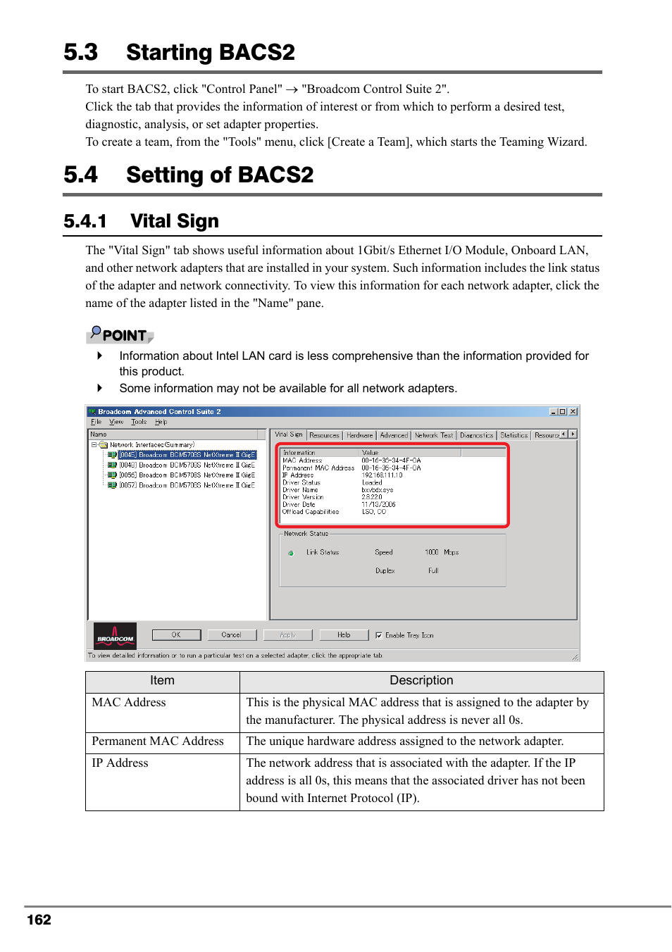 3 starting bacs2, 4 setting of bacs2, Starting bacs2 | Setting of bacs2, 1 vital sign"(pg.162), 1 vital sign | FUJITSU PG-FCS102 User Manual | Page 62 / 98